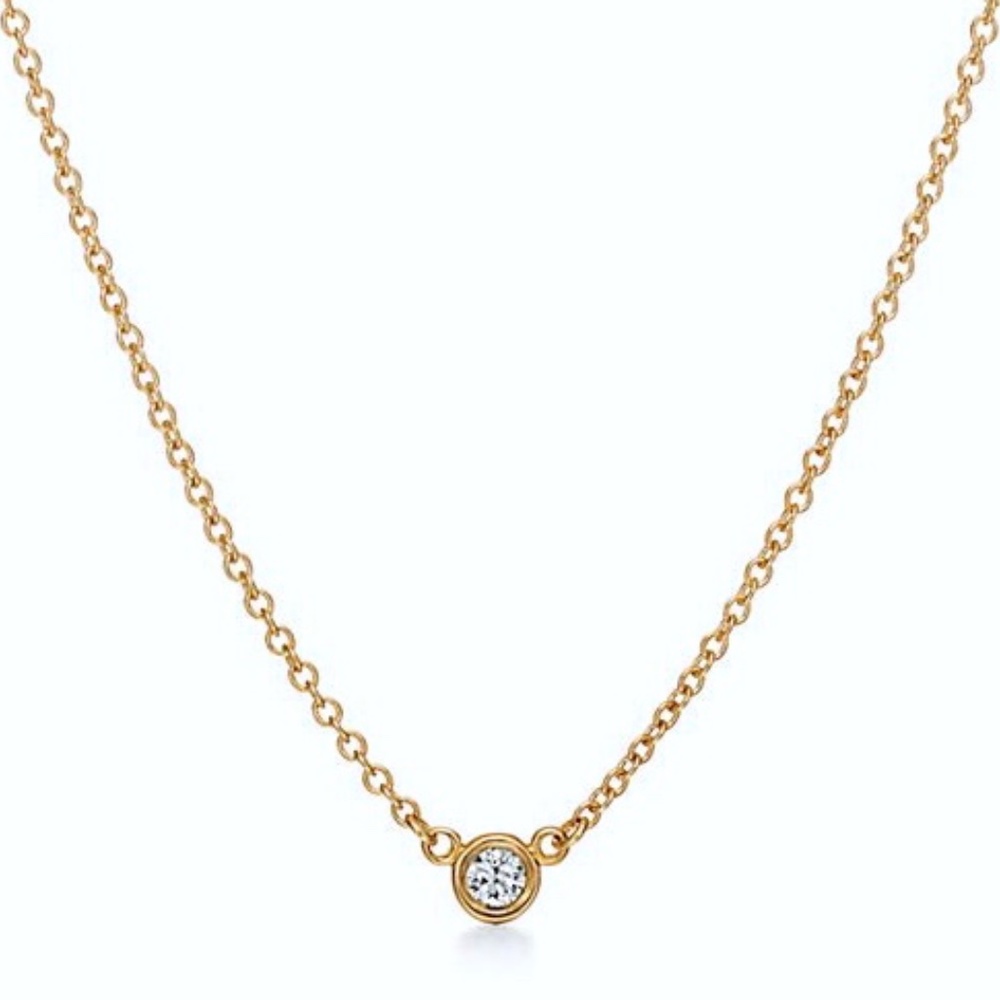 Tiffany & Co. Peretti Yard Diamond Necklace 18k YG